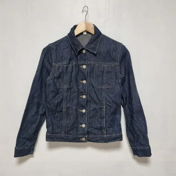 [BUNJANG] Human Woman Raw Denim Jacket / HUMAN WOMAN(휴먼우먼) 진청 생지 데님 자켓 청자켓