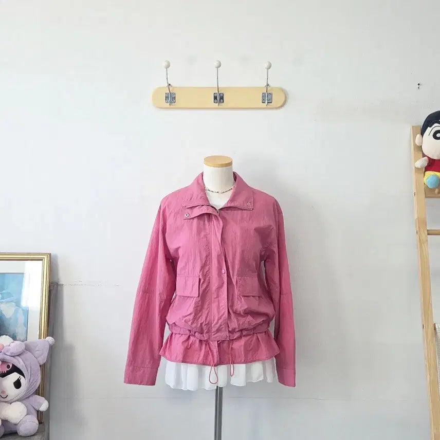 [BUNJANG] Vintage Hot Pink Lovely Jacket / 빈티지 만원샵 핫핑크 러블리 잠바 자켓