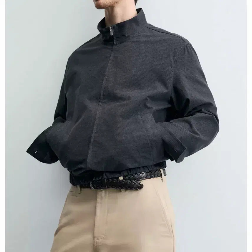 [BUNJANG] Zara Man A+ Micro Check Cotton Blouson / ZARA MAN A+ 마이크로체크 코튼 블루종 (새상품)