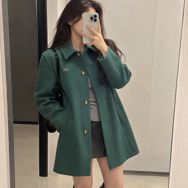 [BUNJANG] Lacoste Live Green Coat / 라코스테 라이브 그린 코트
