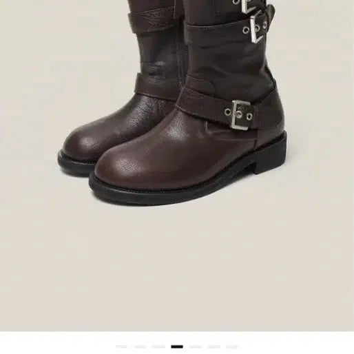 [BUNJANG] EEI Biker Boots Brown 230 / 이이에 베이 바이커 부츠230브라운