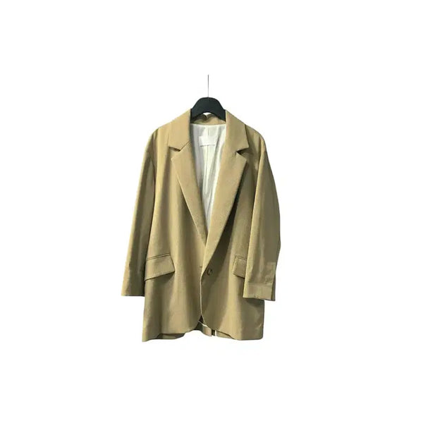 [BUNJANG] SJSJ Olive Beige Semi Loose Fit Jacket / SJSJ  올리브베이지  루즈핏 자켓