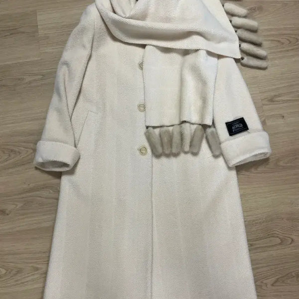 [BUNJANG] Dongsu Alpaca Coat Ivory / 이동수 알파카 코트 아이보리