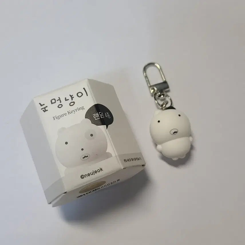 [BUNJANG] Nunnmeong Cat Figure Keychain / 눈멍냥이 눈멍이 피규어 키링