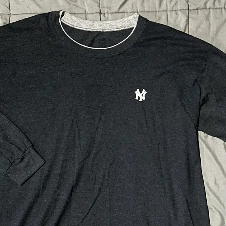 [BUNJANG] Long Sleeve Black T-Shirt / 롱슬리브 블랙 긴팔티