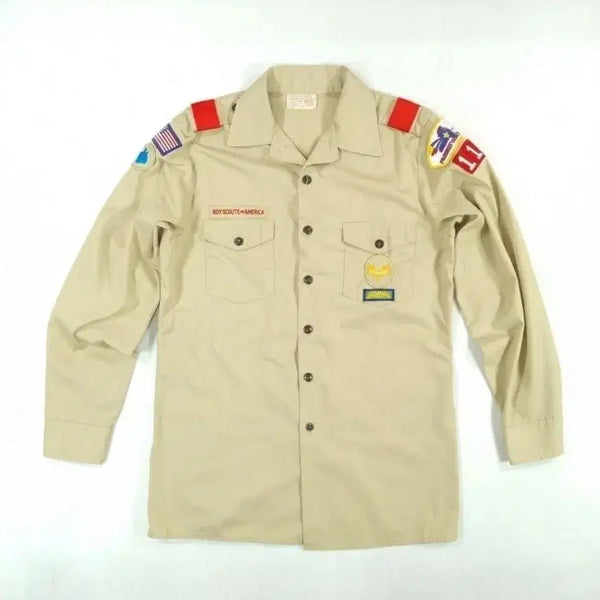 [BUNJANG] 1980s US Boy Scouts Uniform Shirt Medium / 80년대 미국 보이스카웃 셔츠 M