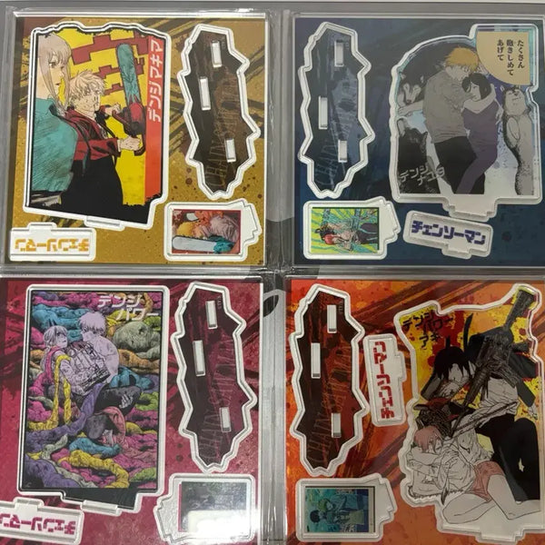 [BUNJANG] Chainsaw Man Diorama Acrylic Stand Set / 체인소맨 디오라마 아크릴 스탠드 4종 일괄