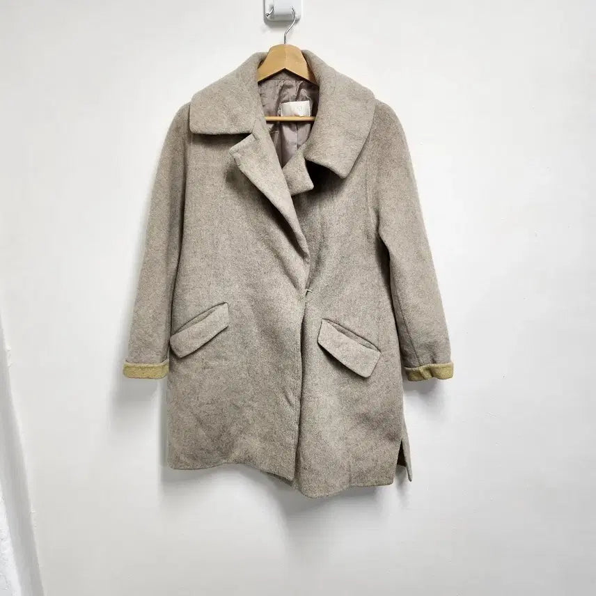 [BUNJANG] SJSJ Angora Blend Coat / 한섬 SJSJ 앙고라 혼방 코트