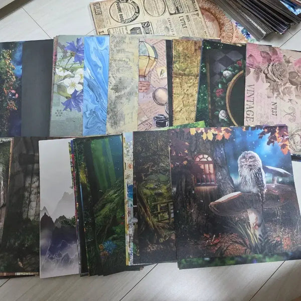 [BUNJANG] 150+ Vintage & Scenic Square Background Papers / 정사각 무중복 배경지 150+a