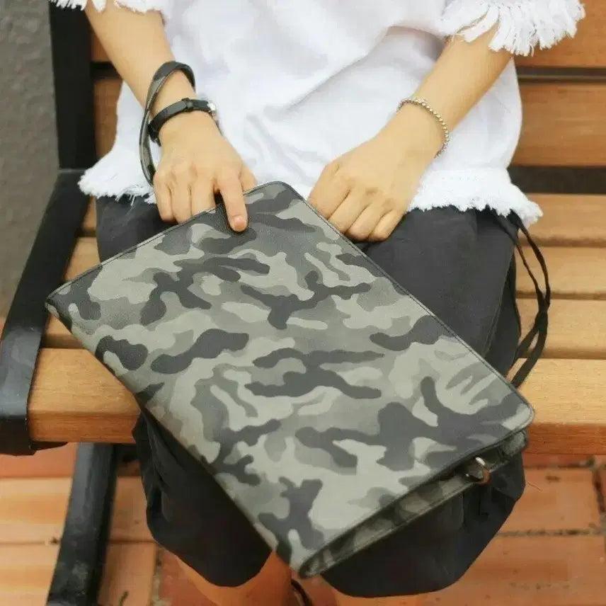 [BUNJANG] Camouflage Pattern Clutch Bag / 카모플라쥬클러치백