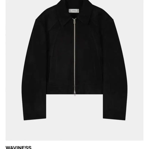 [BUNJANG] Waveness Suede Crop Jacket Black Size 2 / 2) 웨이비니스 스웨이드 크롭 자켓