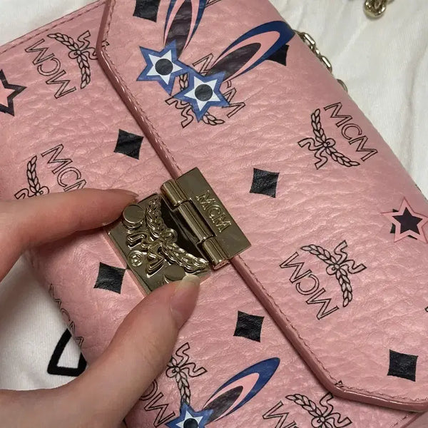 [BUNJANG] MCM Pink Mini Crossbody Bag / mcm 핑크 크로스백 미니백