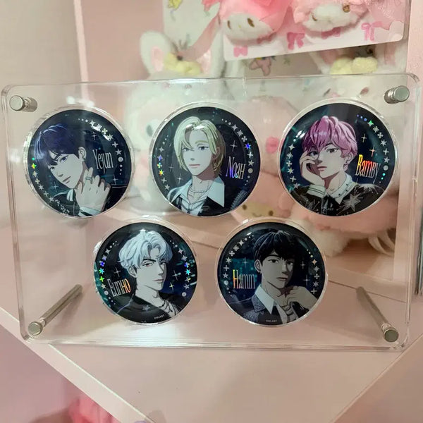 [BUNJANG] PLAVE 5 Members Set Can Badges / [플레이브] 캔뱃지 5멤 일괄