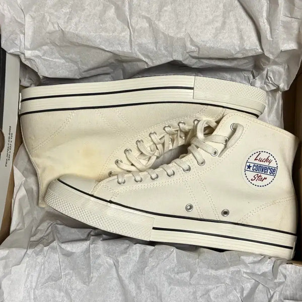 [BUNJANG] Converse Lucky Star White (Needs Cleaning) / (270) 컨버스 럭키스타 화이트 세탁필요