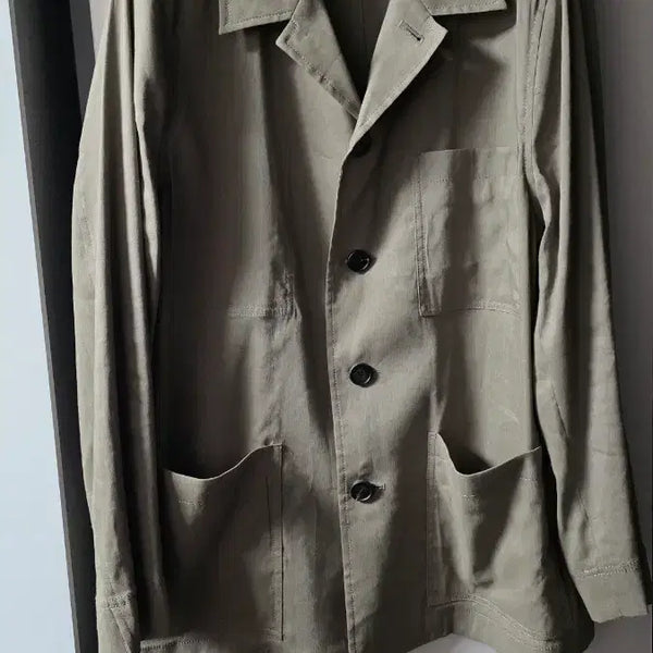 [BUNJANG] Solid Homme Linen Hunting Jacket 48 / 솔리드옴므 린넨 헌팅 자켓 48