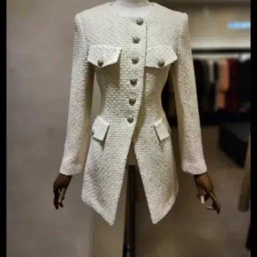 [BUNJANG] MOJO.S.FINE Gold Tweed Jacket / 모조에스핀  골드트위드