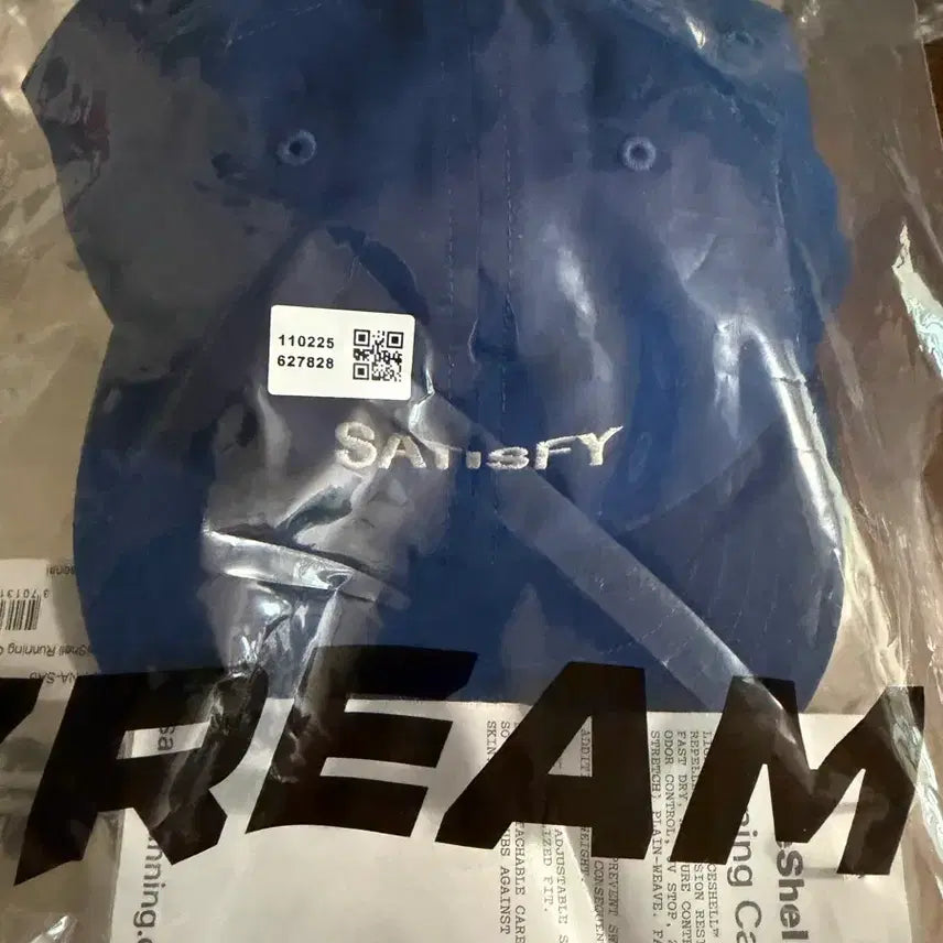 [BUNJANG] Satisfy Peace Shell Running Cap Blue / 새티스파이 피스쉘 러닝캡 블루