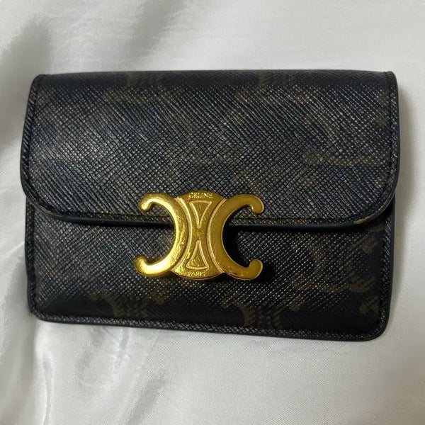 [BUNJANG] Celine Triomphe Canvas Cardholder / 셀린느 트리옹프 캔버스 카드지갑