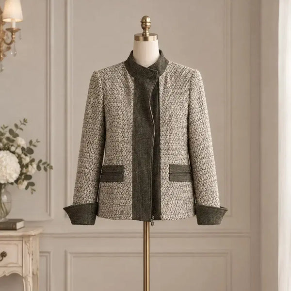 [BUNJANG] Ellen Tracy Tweed Jacket - Brown, Size S / 정품) 수입 엘렌트렌이시 트위드 자켓 S