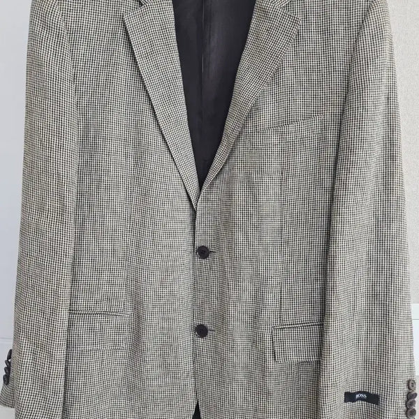 [BUNJANG] BOSS Checked Pattern Suit Jacket / BOSS 정장 자켓 체크 패턴