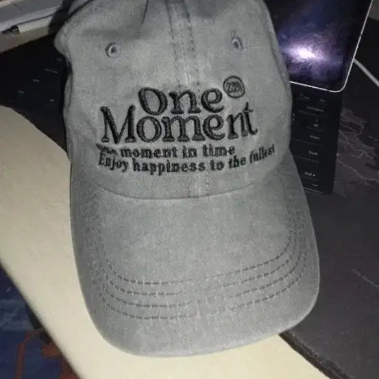 [BUNJANG] One Moment Grey Ball Cap / One Moment 볼캡 그레이