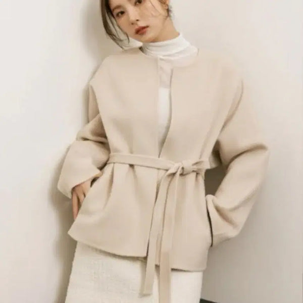[BUNJANG] Sie Adel Handmade Half Coat / 시에 sie 아델 핸드메이드 하프 코트