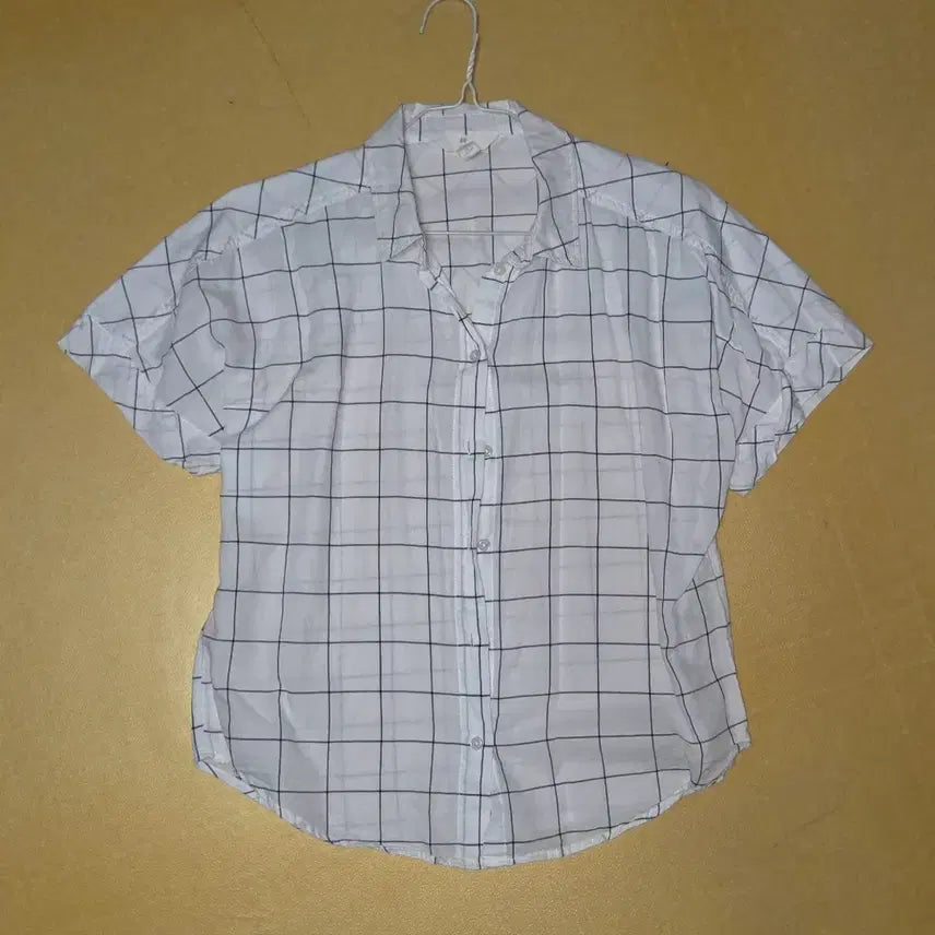 [BUNJANG] H&M Check Short Sleeve Shirt / H&M 체크 반팔 셔츠