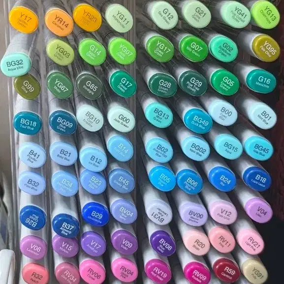 [BUNJANG] Copic Marker 72 Color Set + Individual Markers / 코픽 마카 72색+낱개 급처