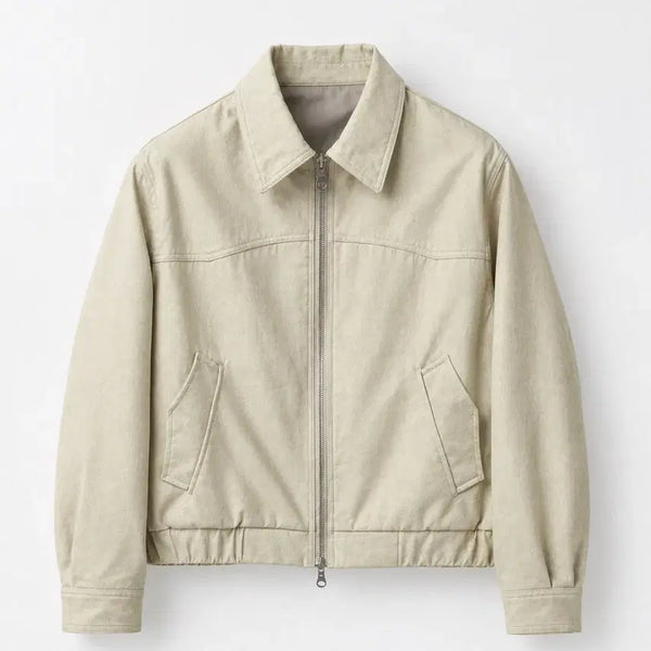 [BUNJANG] Coar Open Zip Jacket (Sand Beige) / 쿠어 오픈 업 집 자켓 (샌드베이지)