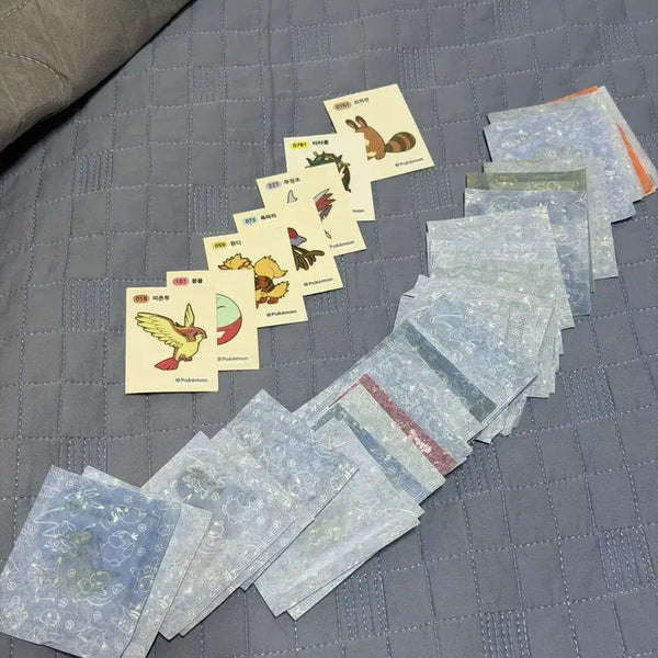 [BUNJANG] Pokemon Bread Stickers Bundle Set (45 pcs) / 45개] 포켓몬스터 띠부띠부씰 띠부실 삼립 빵 에서 나온것들 45개 일괄