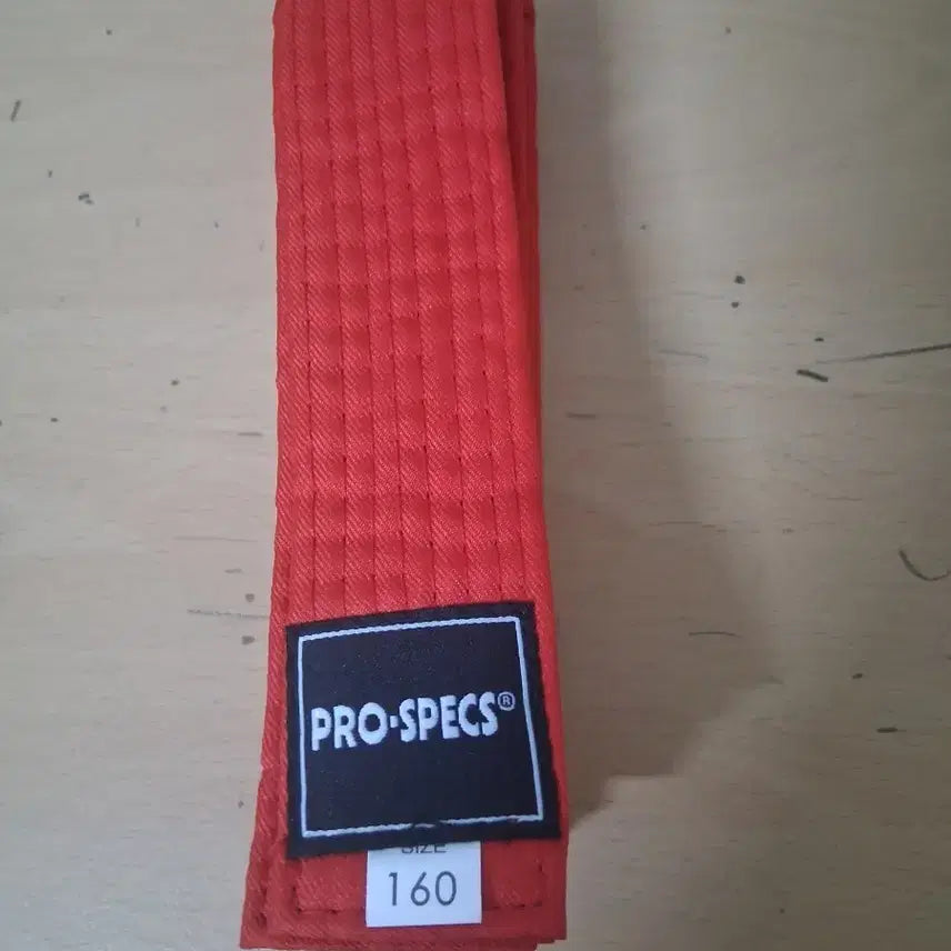 [BUNJANG] Pro-Specs Taekwondo Belt Red Size 160 / 프로스펙스 태권도 띠 160 사이즈