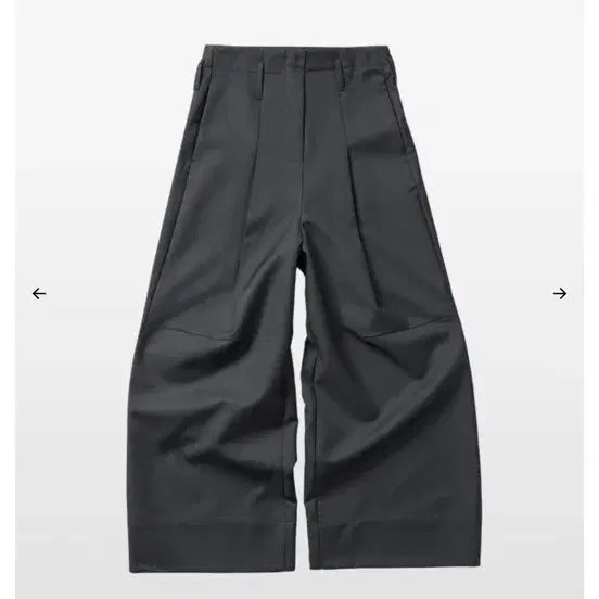 [BUNJANG] KIMSEOUL Structured Pintuck Slacks Charcoal Size 2 / KIMSEOUL 스트럭쳐드 핀턱 슬랙스 차콜 킴서울. 2사이즈
