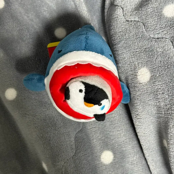 [BUNJANG] Shark Penguin Plush Keychain / 상어 펭귄 인형 키링
