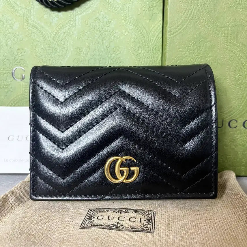 [BUNJANG] Gucci Marmont Bifold Wallet / [새상품급] 구찌 마몬트 반지갑