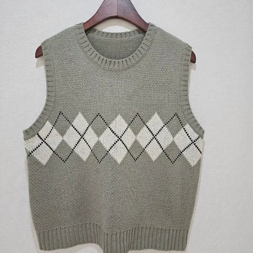 [BUNJANG] Argyle Knit Vest / 아가일 니트 베스트