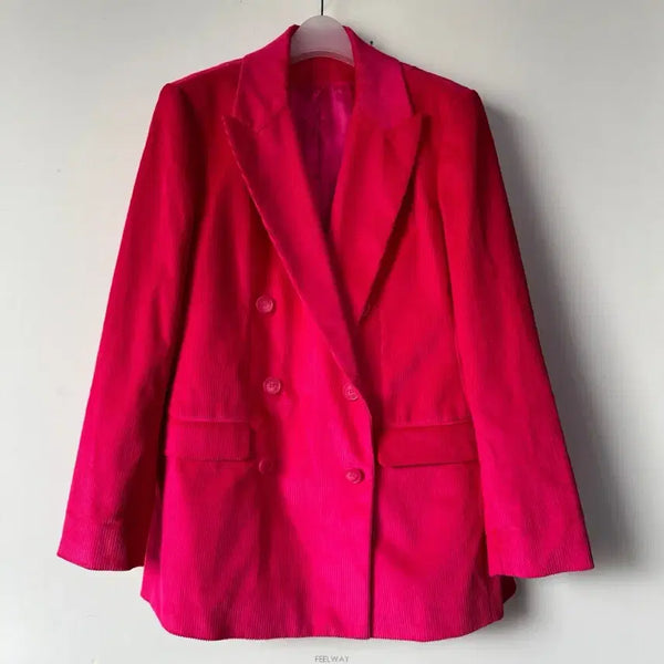 [BUNJANG] COS Double-Breasted Corduroy Blazer / 코스 더블 브레스티드 코듀로이 블레이저