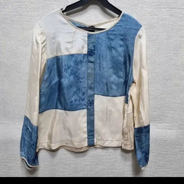 [BUNJANG] Y237 Patchwork Print Blouse / y237 블라우스