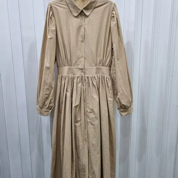[BUNJANG] FLICKA Beige Long Dress / FLICKA 베이지롱 원피스