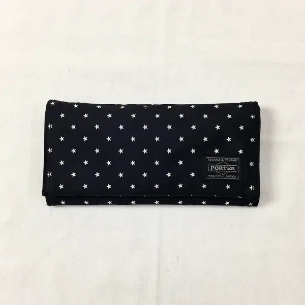 [BUNJANG] Head Porter Black & White Star Bifold Wallet / 헤드포터 별 지갑,포터 폴카도트 지갑,모리걸,아메카지