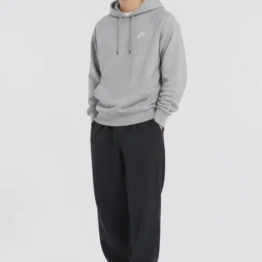 [BUNJANG] Nike Light Grey Long Hoodie / 남L/나이키 라이트 그레이 롱 후드티