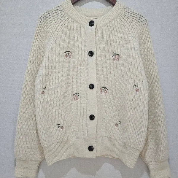 [BUNJANG] Embroidered Cardigan / 자수가디건