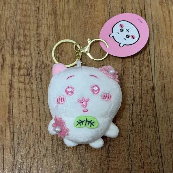 [BUNJANG] Chiikawa Cherry Blossom Crane Game Keychain Plush / 치이카와 벚꽃 인형뽑기 키링 인형