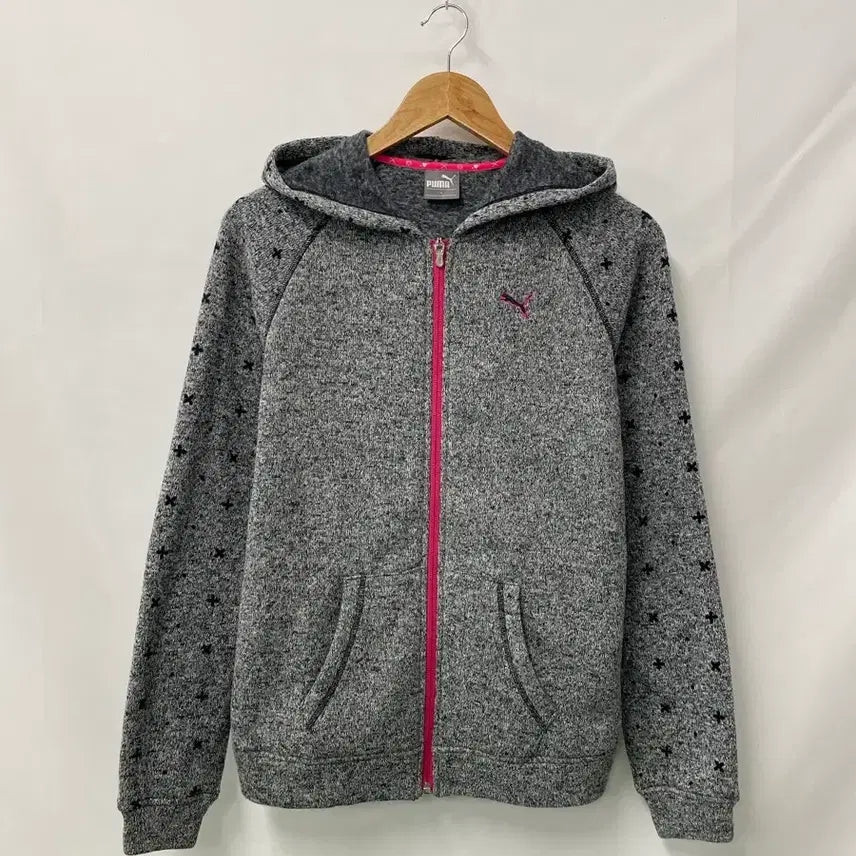 [BUNJANG] Puma Grey Full Zip Hoodie L / 422. 푸마 그레이 풀지퍼 후드 집업L