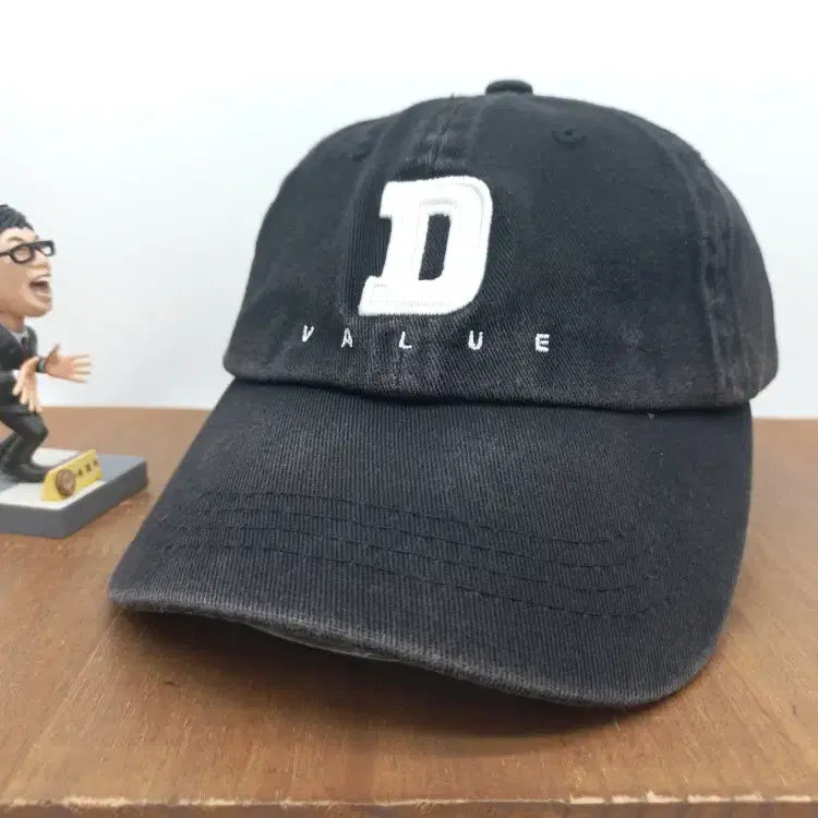 [BUNJANG] Default Value Original Cotton Twill Strapback Baseball Cap Black / 디폴트벨류 Default Value 오리지널 코튼 트윌 스트랩백 야구모자 베이스볼 볼캡 블랙