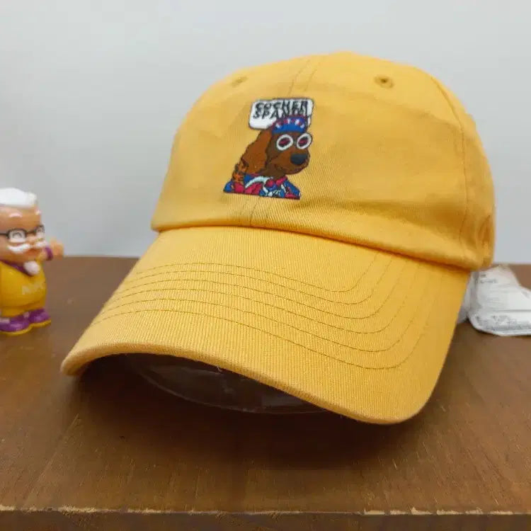 [BUNJANG] Beyond Closet BCL Cocker Spaniel Dog Embroidered Strapback Baseball Cap (Orange) / [새상품] 비욘드클로젯 Beyond Closet BCL 코카스파니엘 강아지 도그 자수 스트랩백 야구모자 볼캡 오렌지