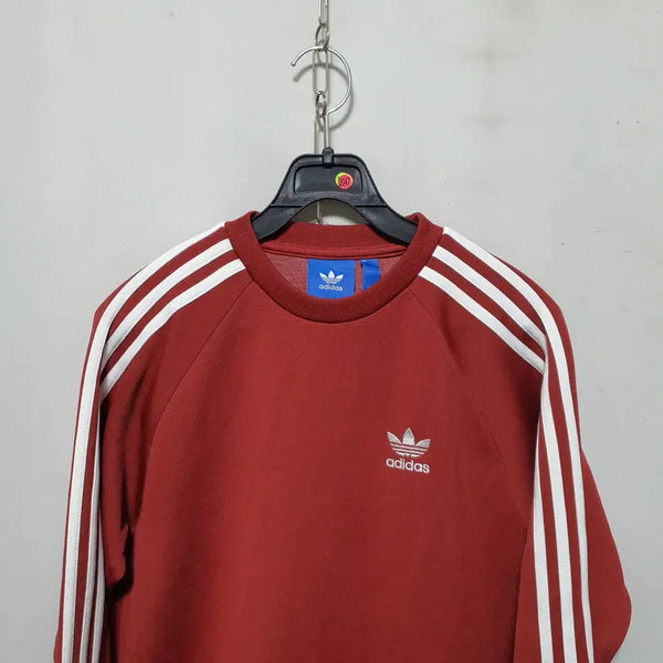 [BUNJANG] Adidas Men's Sweatshirt Red / 2047) 아디다스 남성 맨투맨 90