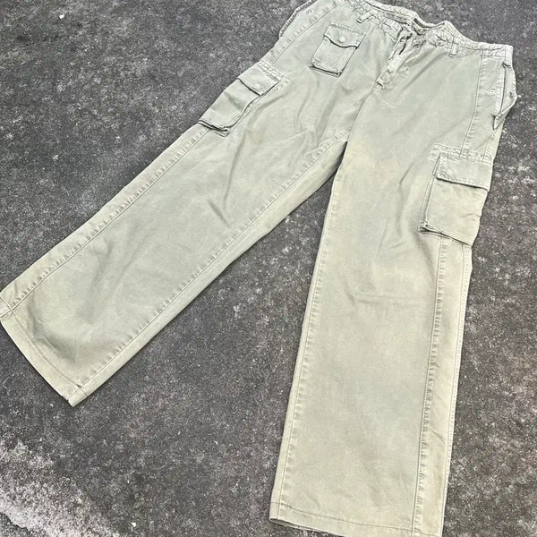 [BUNJANG] Beige Cargo Pants / 카고바지 베이지색