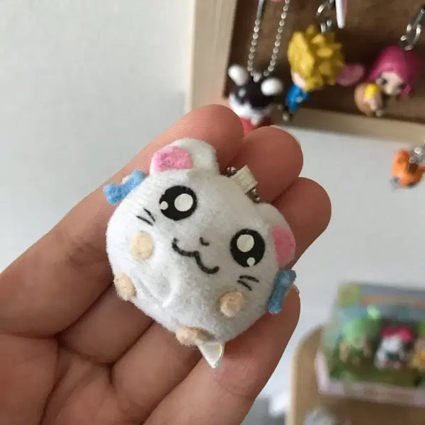 [BUNJANG] Hamtaro Ribon Mini Plush Keychain / 방가방가 햄토리 리본이 고전 쪼꼬미 똥 찰찰이 인형 키링