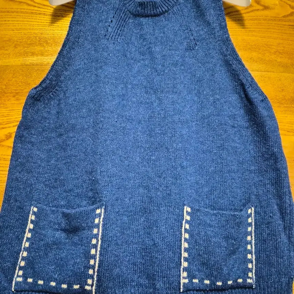 [BUNJANG] Navy Knit Vest / 네이비 니트조끼