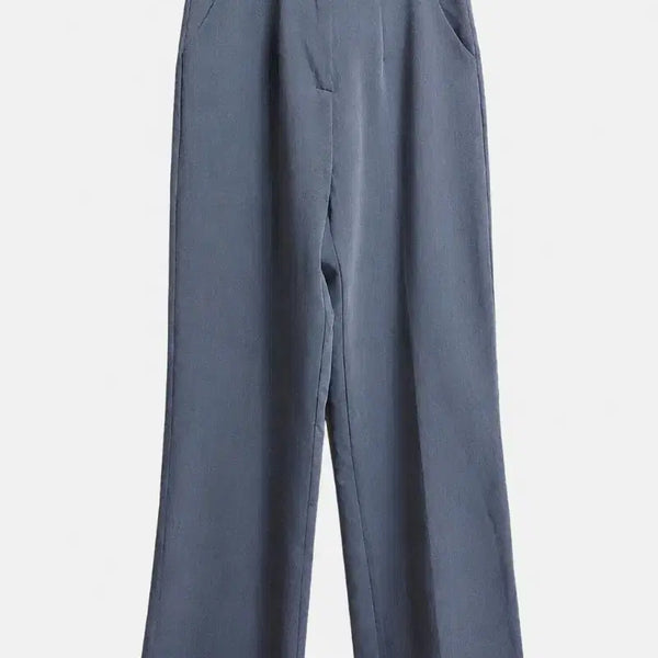 [BUNJANG] Charcoal Slim Fit Slacks Grey / 차콜 슬림 슬랙스 그레이